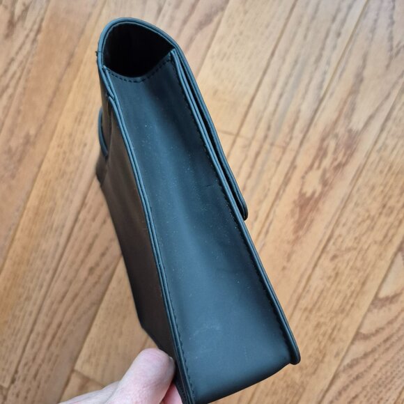 DIOR Bee Pouch Makeup Case Organizer Bag Black Lined Lobster Closure - Picture 7 of 13